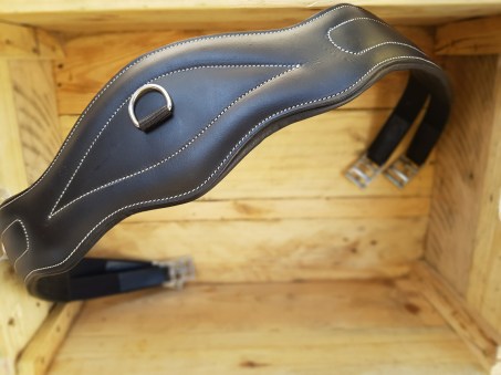 Black elasticated Stud girth 